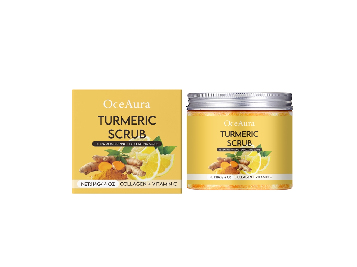 Esfoliante Corporal Natural com Curcuma e Limão