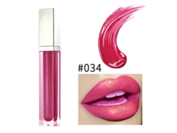 Labial Líquido Mate De Niebla Metálico 36 Cores Não Pegajoso Brilho Labial Ferramenta Cosmética (metal, 34)