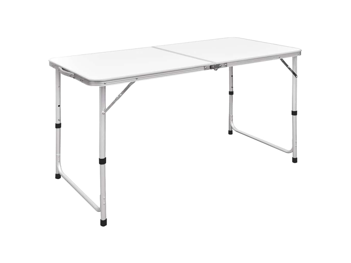 Mesa de jardim VIDAXL Branco MDF (120 x 60 cm)