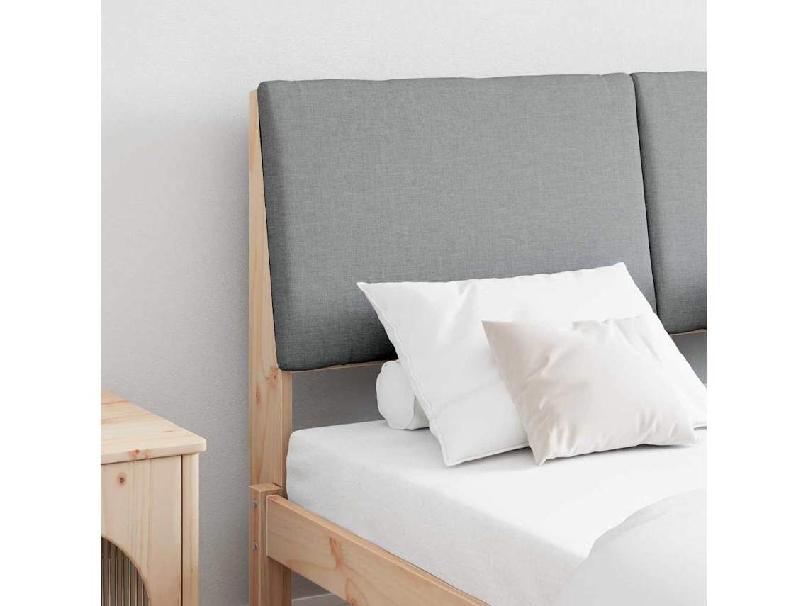 Vidaxl Cabeceira Estofada Cinzento-claro 160 Cm