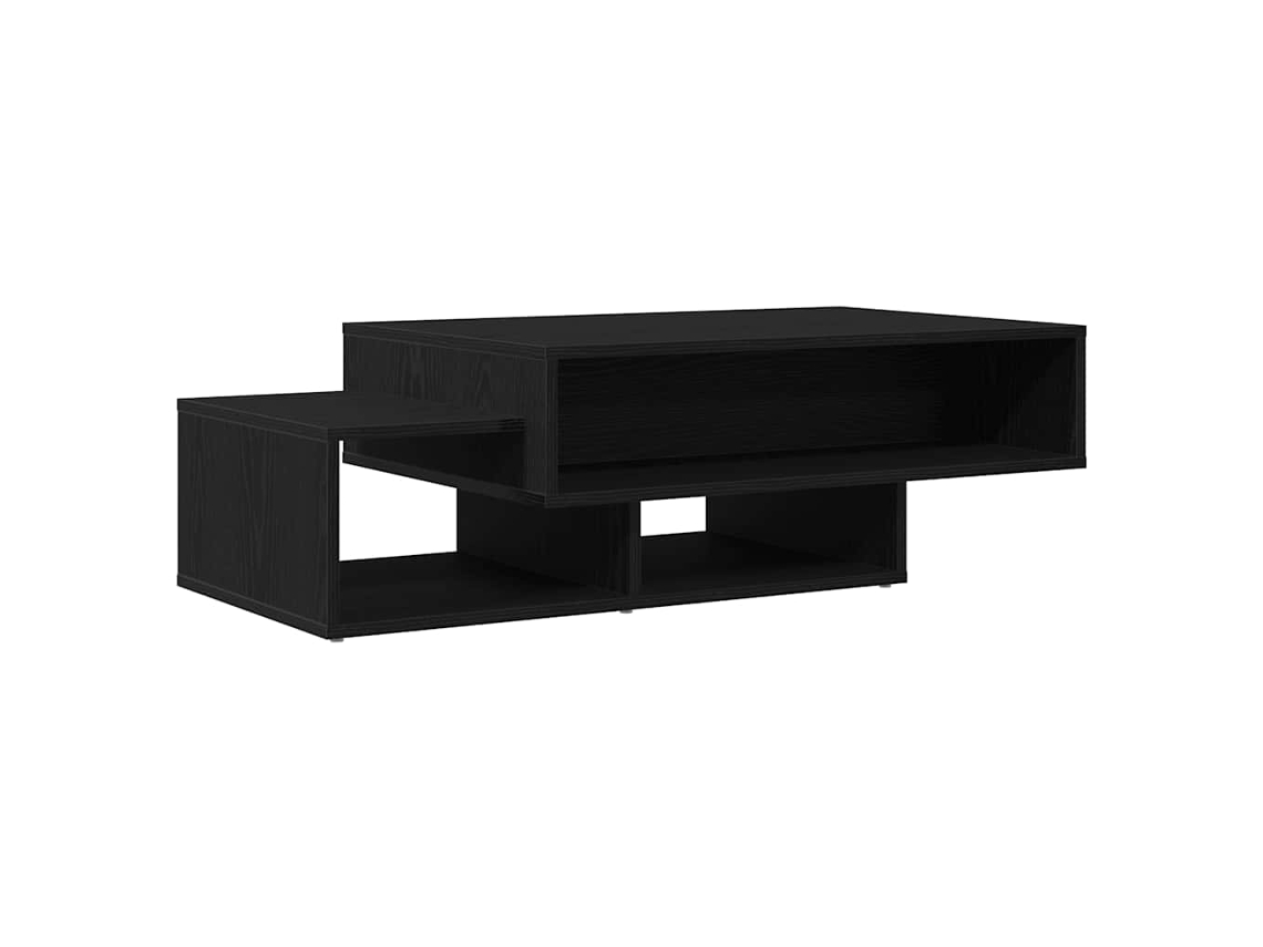 Mesa de Centro em Carvalho Preto 105x55x32 cm Madeira Engenheirada MAISON EXCLUSIVE
