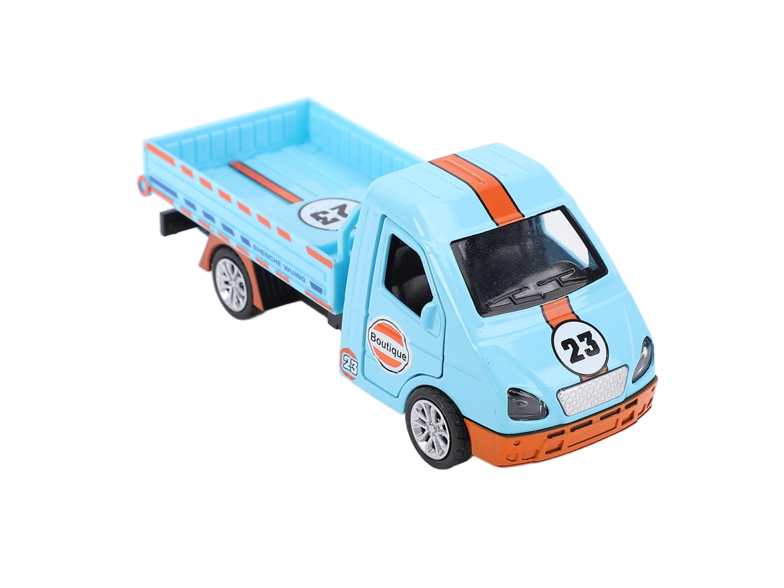 Ats modelo de Camião de Liga em Escala 1:32, Brinquedo Elétrico com Bateria, Decoração de Bolo, Azul, para Crianças
