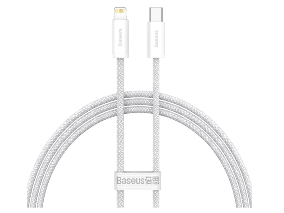 Cabo Telemóvel Usb-C Lightning BASEUS Branco
