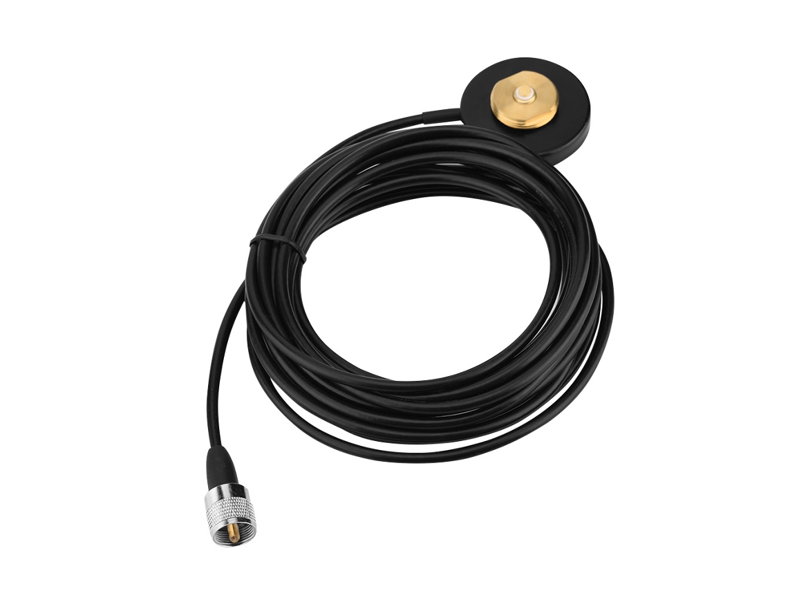 Base Magnética NMO para Antena de Rádio Móvel Carro com Cabo RG 58 UHF/VHF | S/MARCA