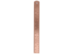 Régua Reta De Cobre Espessa, 0 A 150 Mm, Medição, Escala Metal 15 Cm E