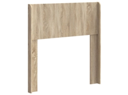Conjunto 1 Cabeceira Vidaxl Castanho Derivados De Madeira (80 Cm)