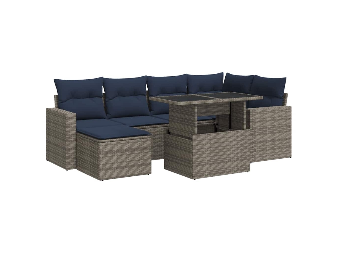 Garden Sofa Set, Garden Sofa Sets Vidaxl Cinzeto Rattan / Vime (n/a)