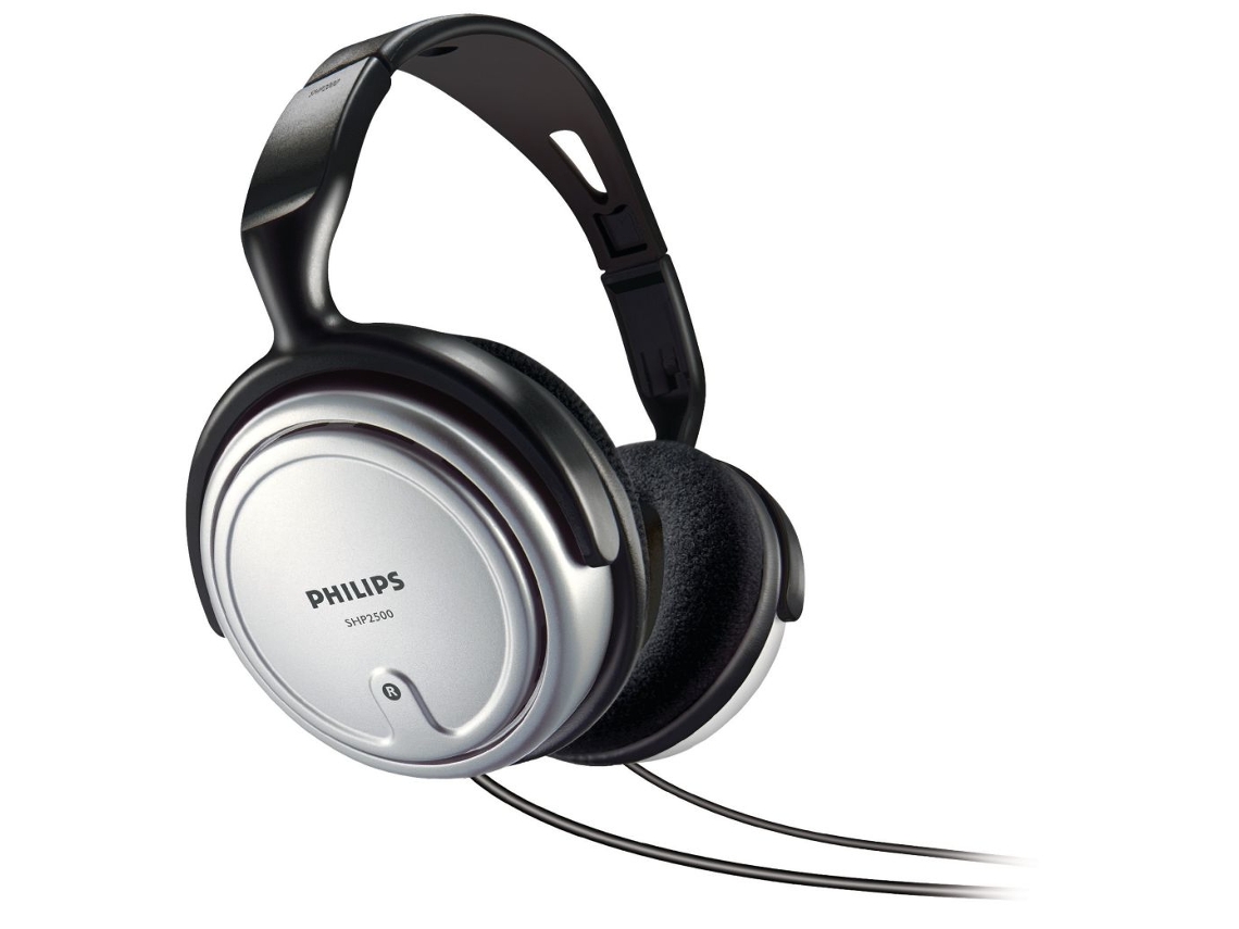 Auscultadores com Fio PHILIPS SHP2500/10 (On Ear - Preto)