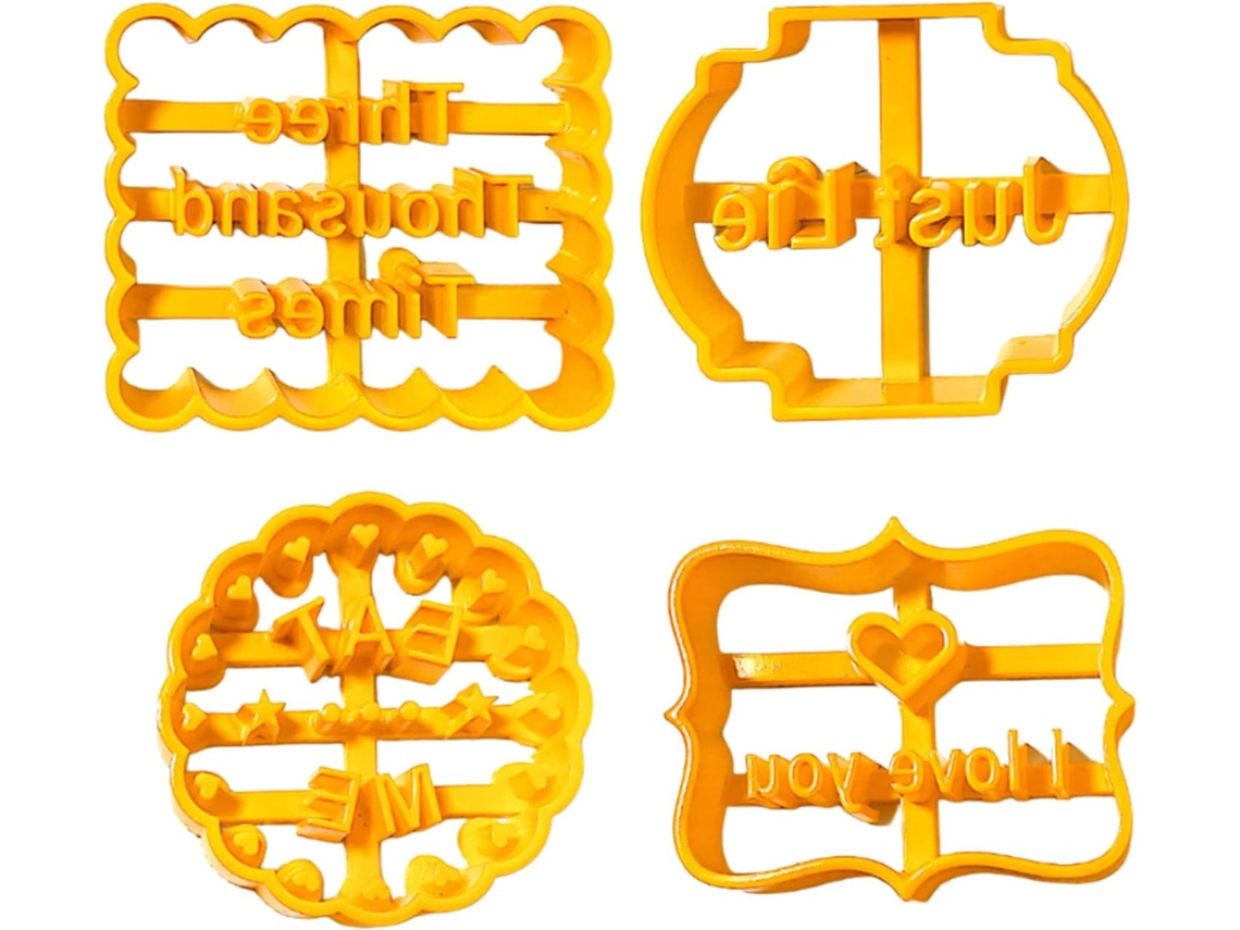 Conjunto De 4 Moldes De Abs Resistentes Para Assar