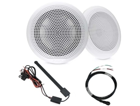 Pacote de Colunas de Áudio: 1 Par de Hp El-F653W + Antena Fm/Dab + Cabo Hp NOVA