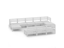 Garden Lounge Set, Garden Lounge Sets Vidaxl Branco Madeira De Pinho (n/a)