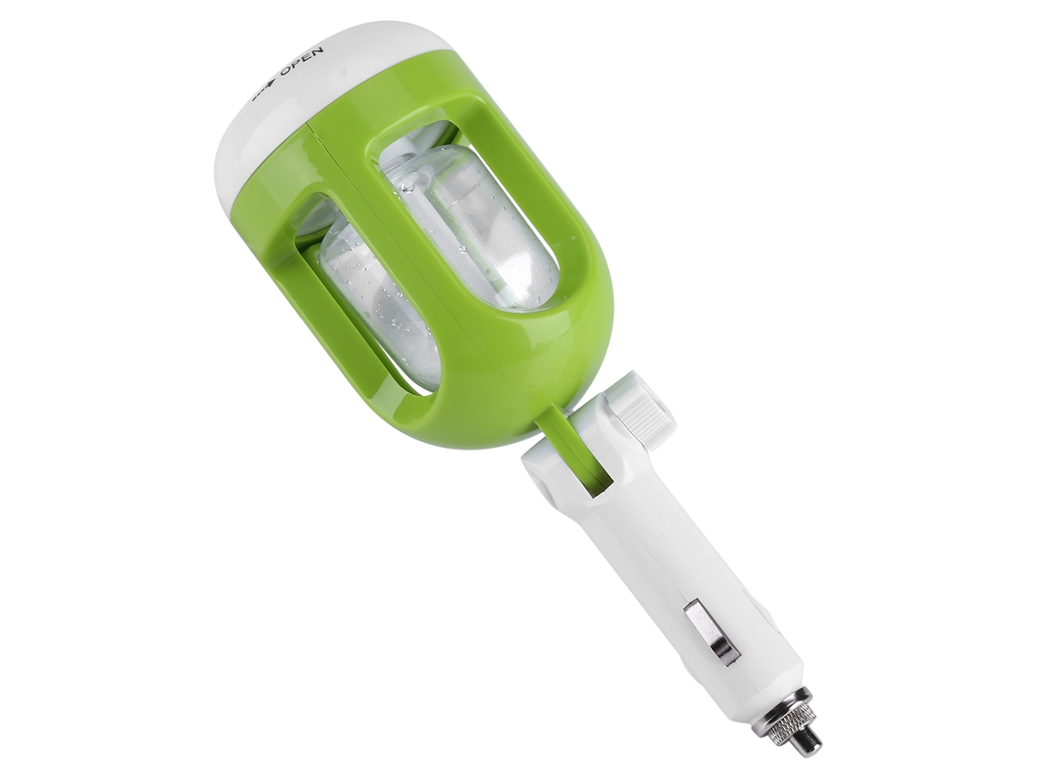 Laxiscreed Mini Umidificador De Carro Com Aromaterapia, Purificação E Umidificação, Versão Verde Para O Seu Veículo