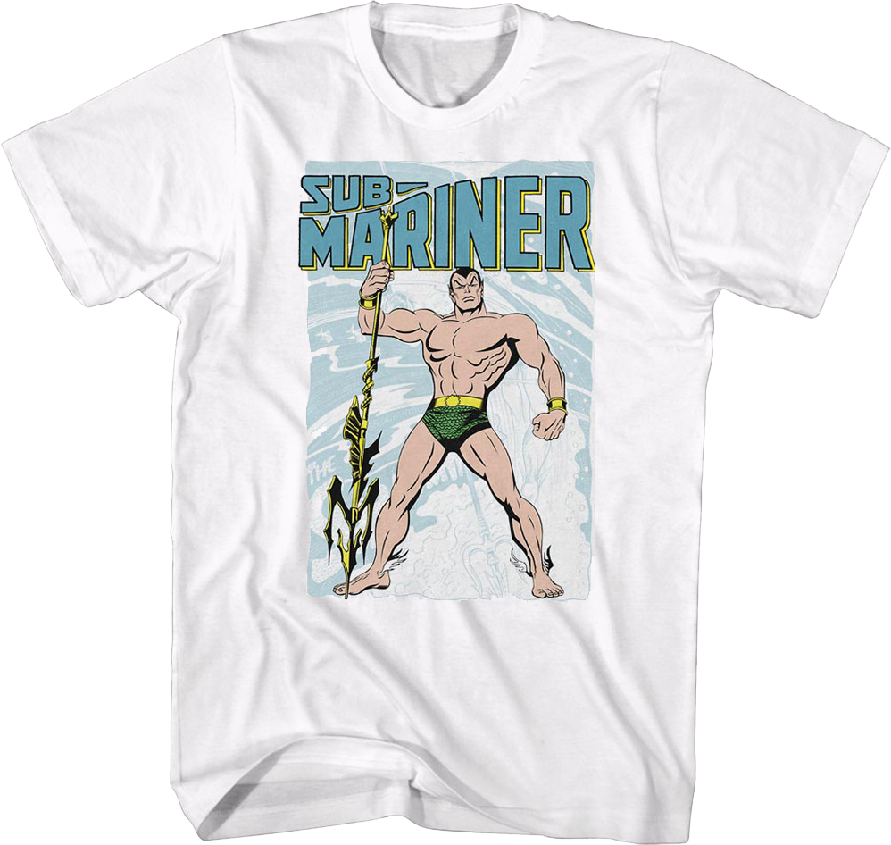 T-Shirt de Homem SUPERHEROMARVEL Sub Mariner Marvel Algodão (3XL)