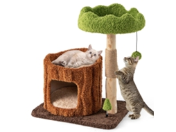 Árvore para Gatos com Caverna em Forma de Buraco, Plataforma e Brinquedos NORTHIO