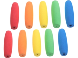 Conjunto De 10 Peças De Cabos Ergonômicos Multicoloridos Para Agulhas De Crochê.