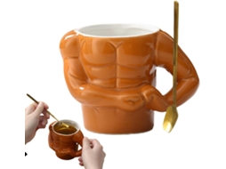 Xícaras De Café De Cerâmica, Canecas De Cerveja Domésticas Caneca De Leite De Porcelana Divertida Gokoco