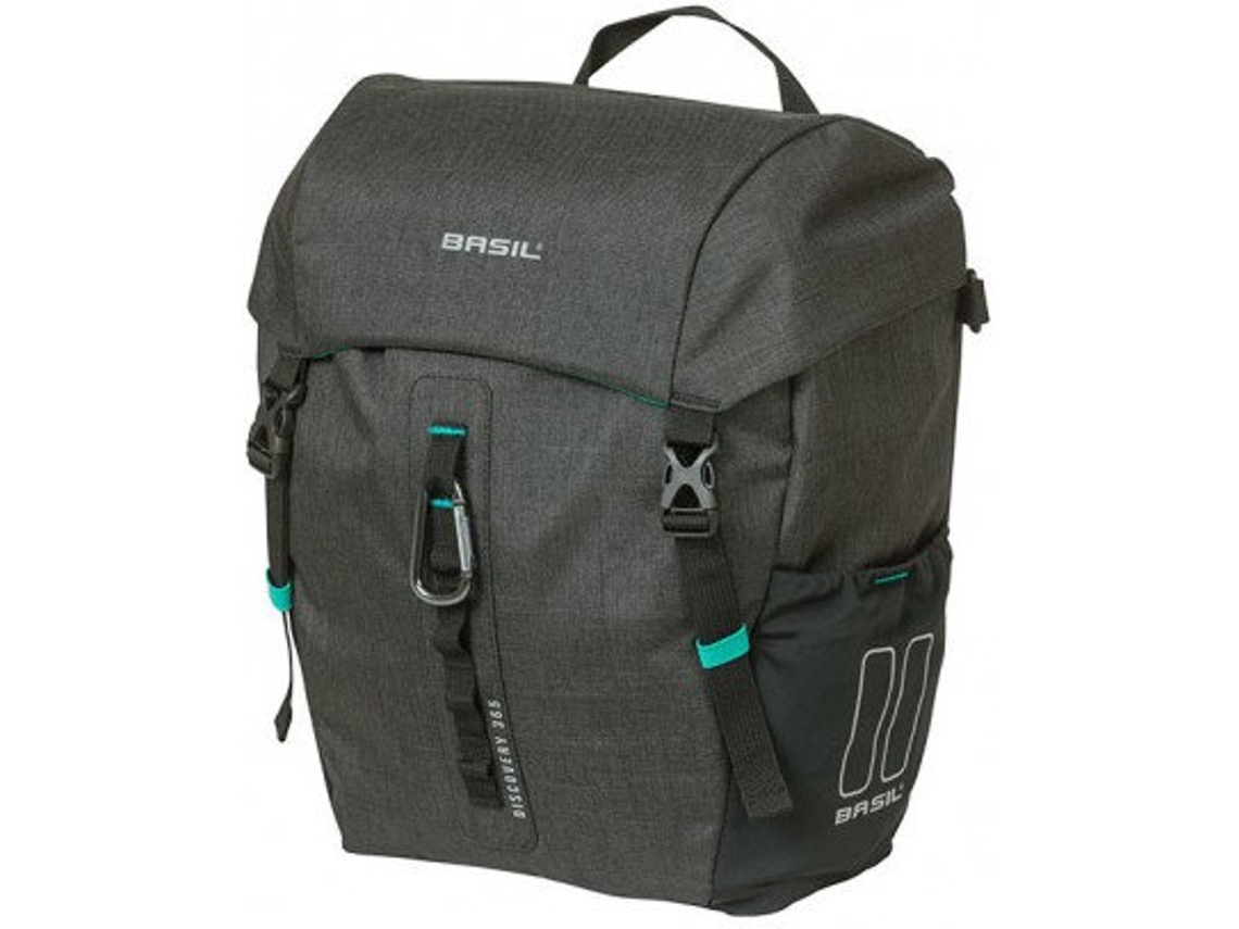 Mala BASIL Discovery 365D Hook-On Poliester Reflectantes (Preto)