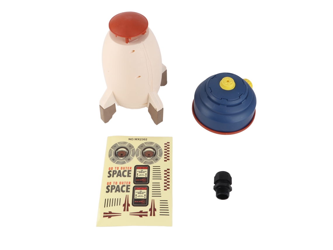 Mali brinquedo de Lançador de Foguete com Sprinkler para Crianças Brincadeira Ao Ar Livre Fácil de Usar