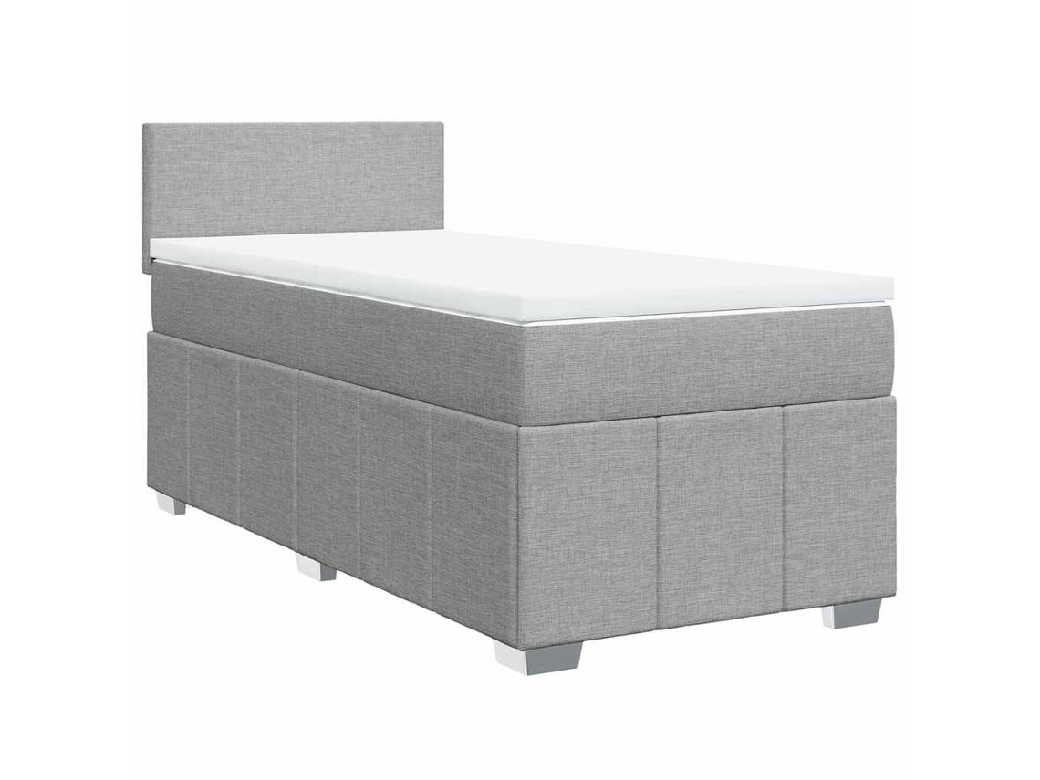 Box Spring Bed, Box Spring Beds Vidaxl Cinzeto Tecido (80 X 200 Cm)