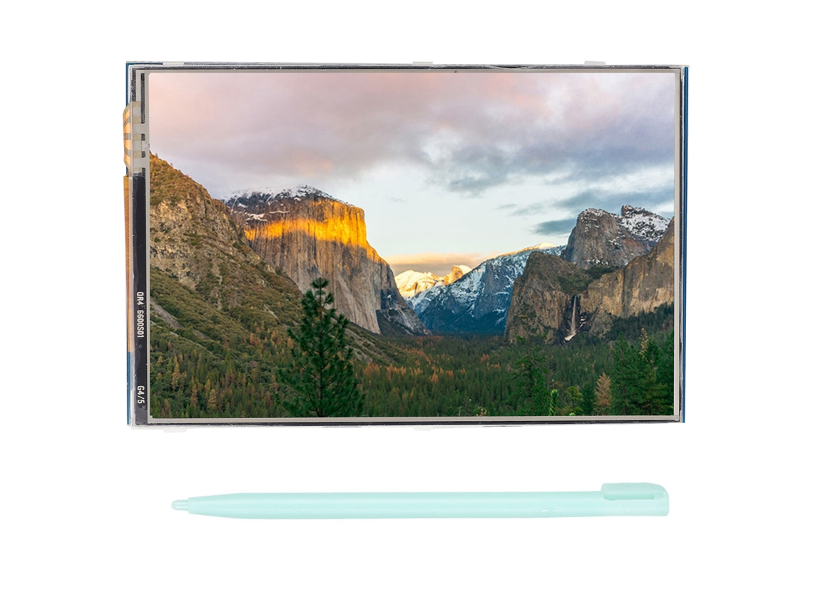 Raum-tela Touch Lcd Colorida De 3,5 Polegadas Com Resolução 480x320 Para Raspberry Pi