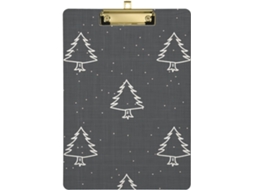 Prancheta Impermeável em Formato de Árvore Natal Ideal para Treinadores Futebol 31,8 X 22,9 0,3 Cm