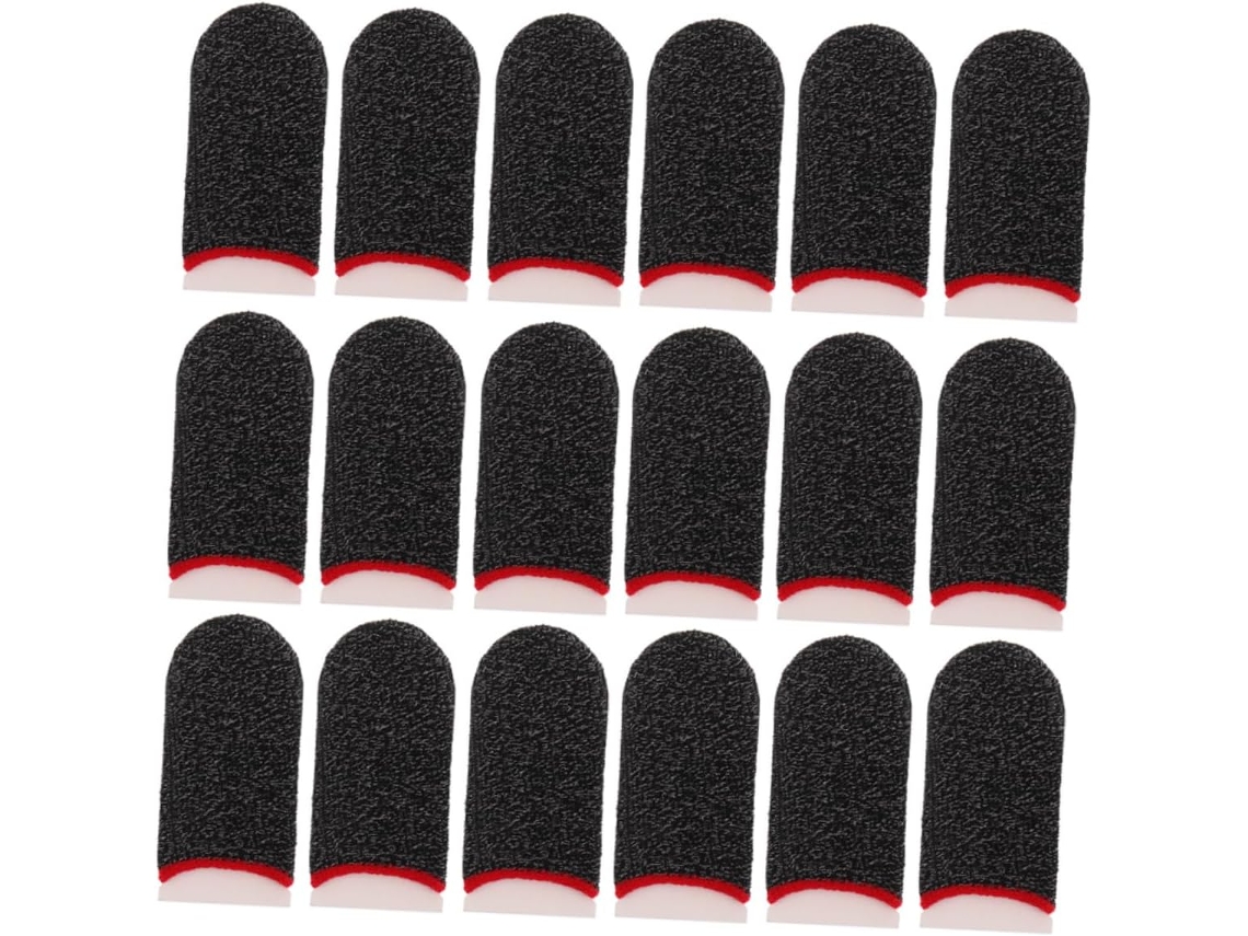Popetpop 20-pares De Dedeiras Finas Fibra Respiráveis E Absorventes Suor Para Jogos Com Tela Sensível Ao Toque, Conforto