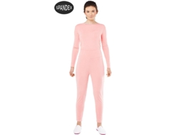 Fato de Mulher CAR&GUS Conjunto de Collant de Elastano Rosa de 2 Peças (Tam.: M/L)