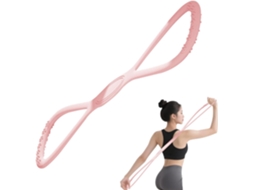 Faixa Elástica De Silicone Para Exercícios, Alongamento Braços, Costas E Ombros | Em Formato 8 Recuperação