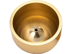 Campainha De Porta Suspensa Solustre Em Cobre Dourado, Estrutura Simples E Superfície Lisa, Acessório Fácil De Montar