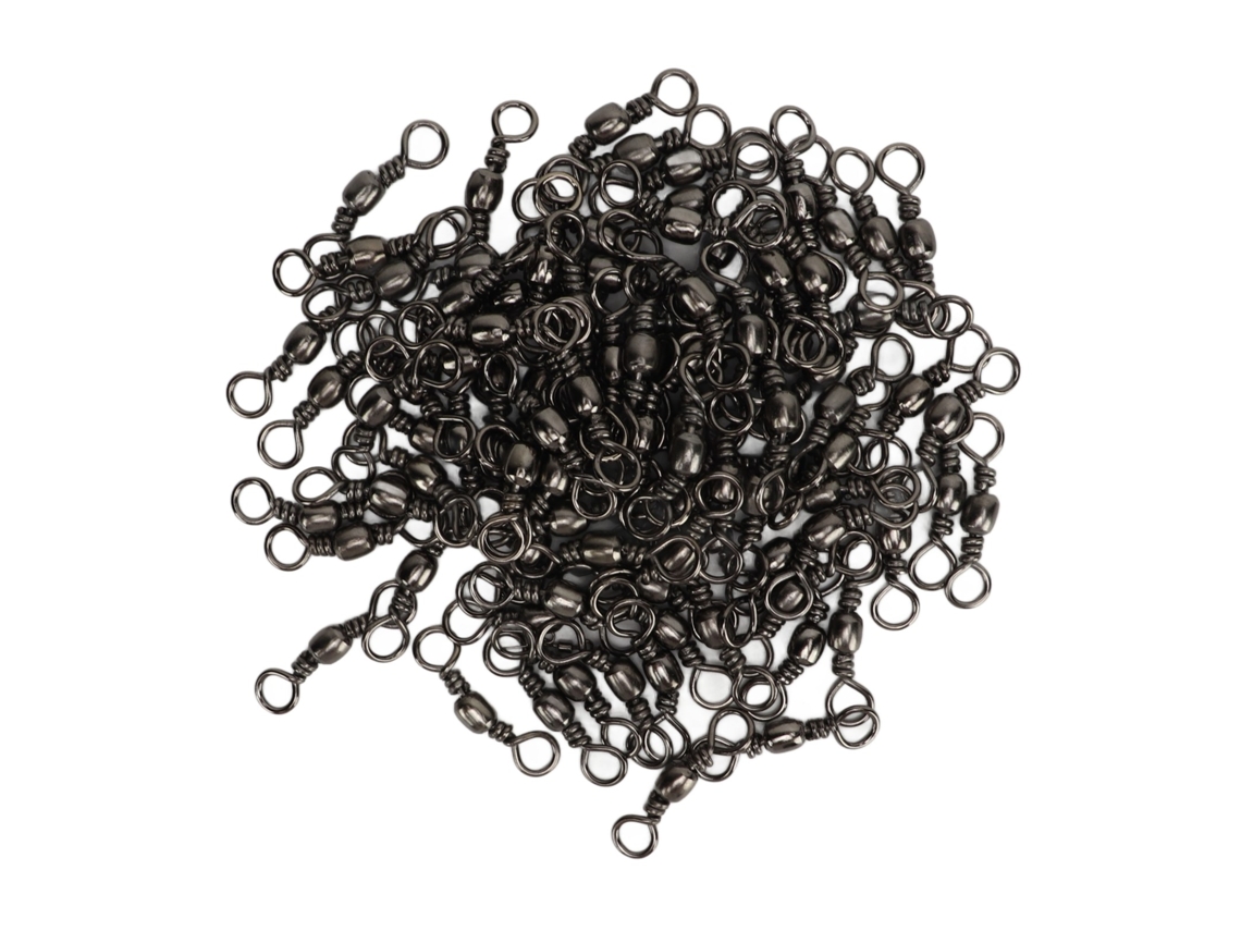 Conector de Linha de Pesca Rotativo 55kg 37mm 3/0 100un