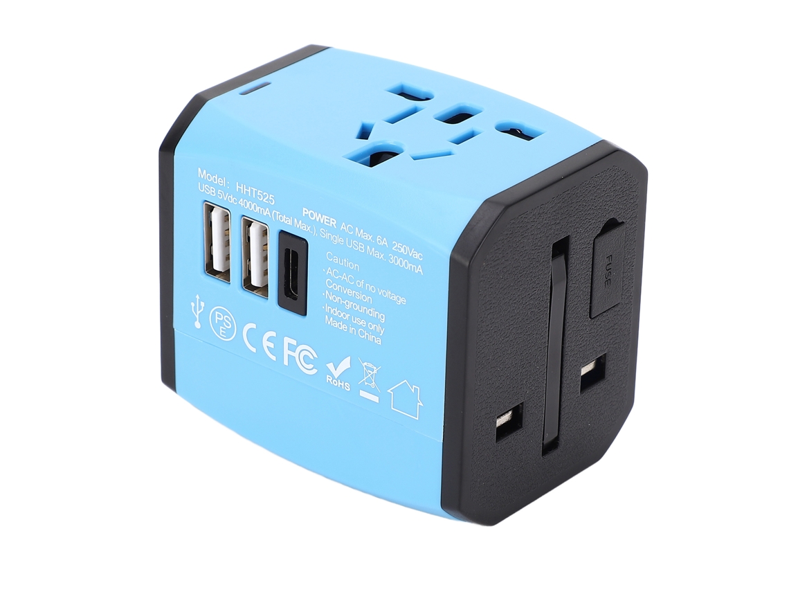 Carregador Universal Laxiscreed Com Várias Portas Usb Para Viagens Internacionais