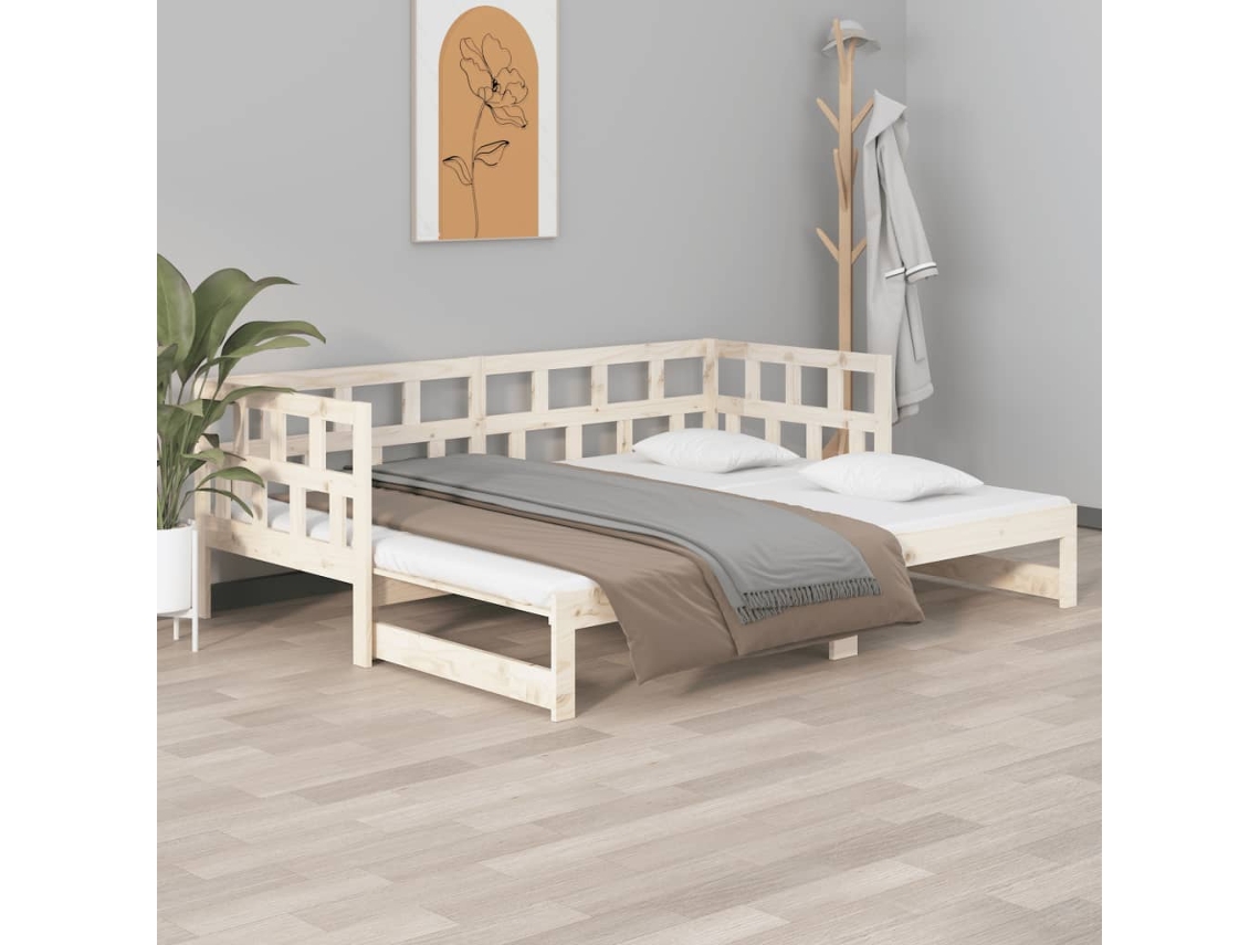 Day Bed, Day Beds Vidaxl Marrom Madeira De Pinho (80 X 200 Cm)