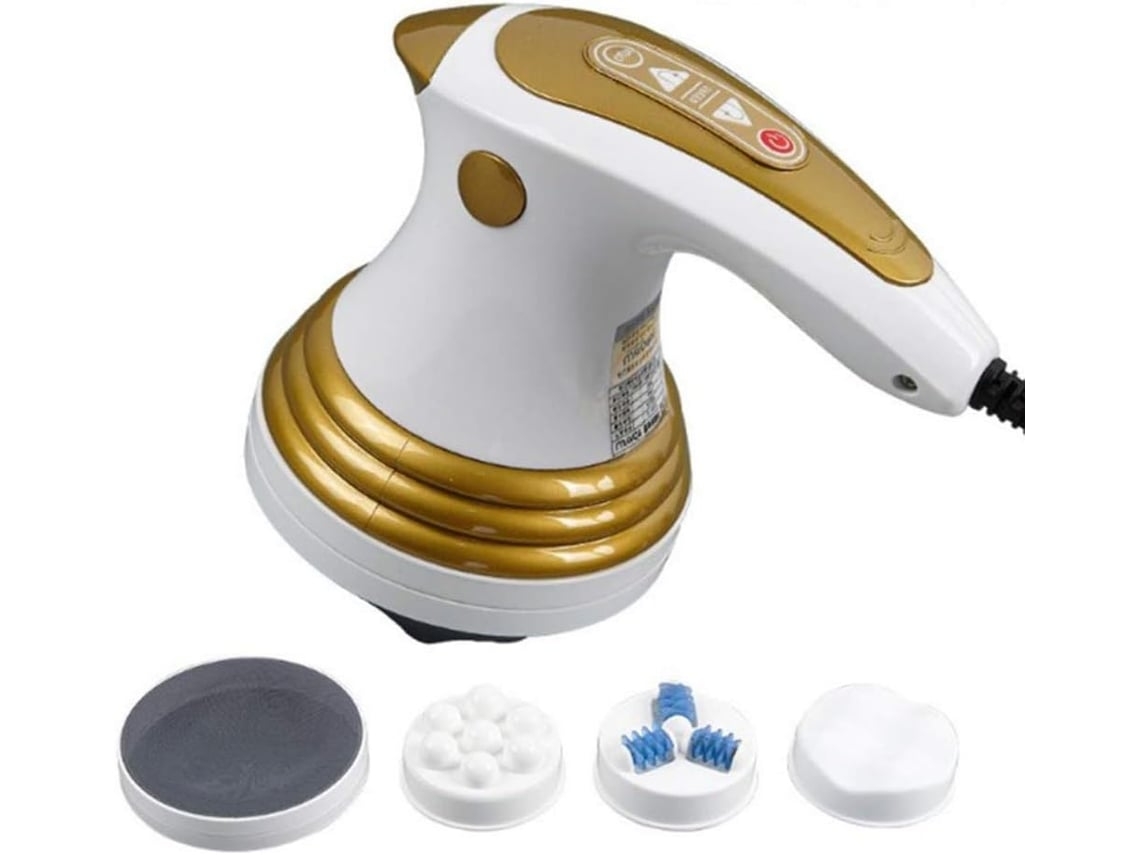 3 Em 1 Massageador Elétrico Portátil Removedor De Gordura 6 Modos Removedor De Celulite Forte Vibração Branco Lalamoli