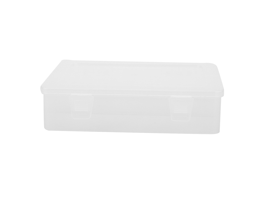 Caixa De Armazenamento Transparente Para Ferramentas De Manicure Com Compartimentos Separados E Design Prático