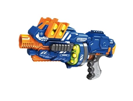 Pistola Infantil Corta Blaze Storm Con 12 Bolas De Gomaespuma Jucosurp22