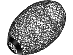 Elegante Cúpula Preta Forjada para Lustre, Ideal para Decoração de Casa e Restaurante. SFUSHOS