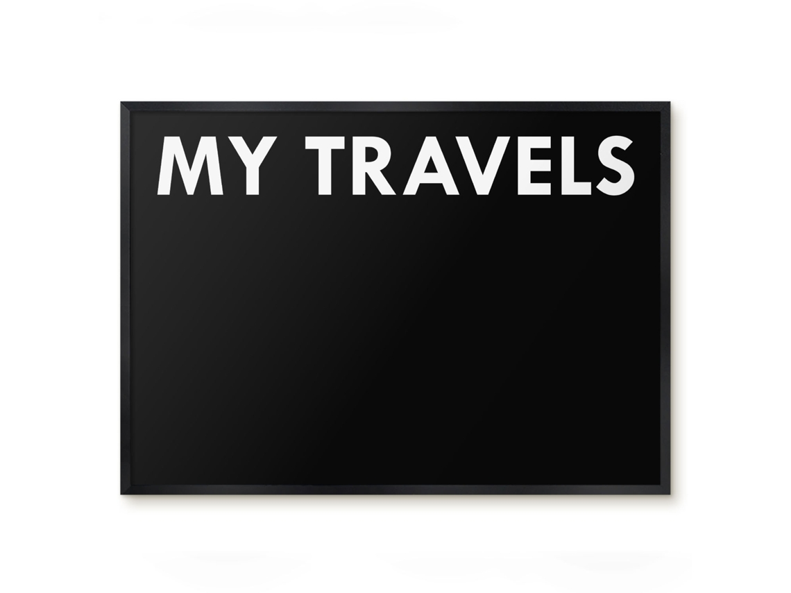 Magnetic Board For Wall My Travels For The Bedroom Espelharte (70x50 Cm)