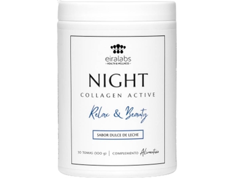 Night Collagen Active Sabor Doce de Leite EIRALABS (300 g)