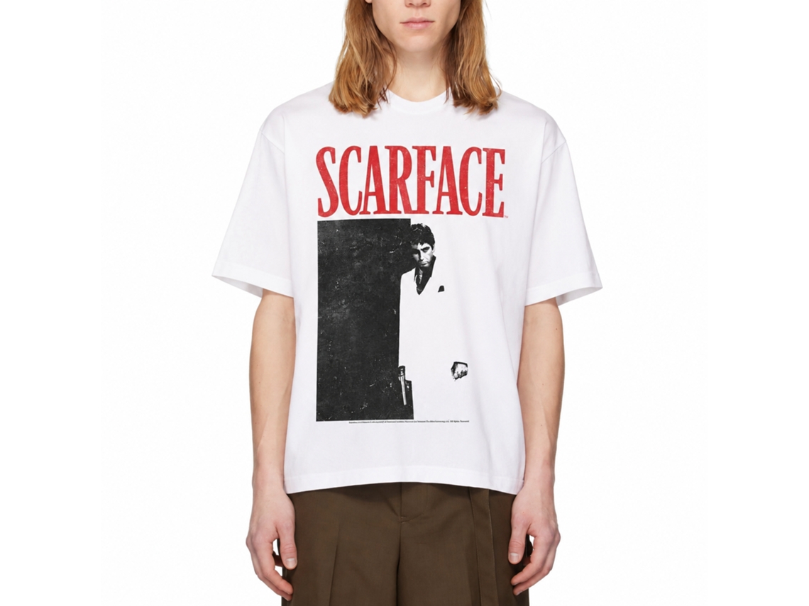 Rockinstone Scarface Movie Black And Red White Adult T-shirt Size:s