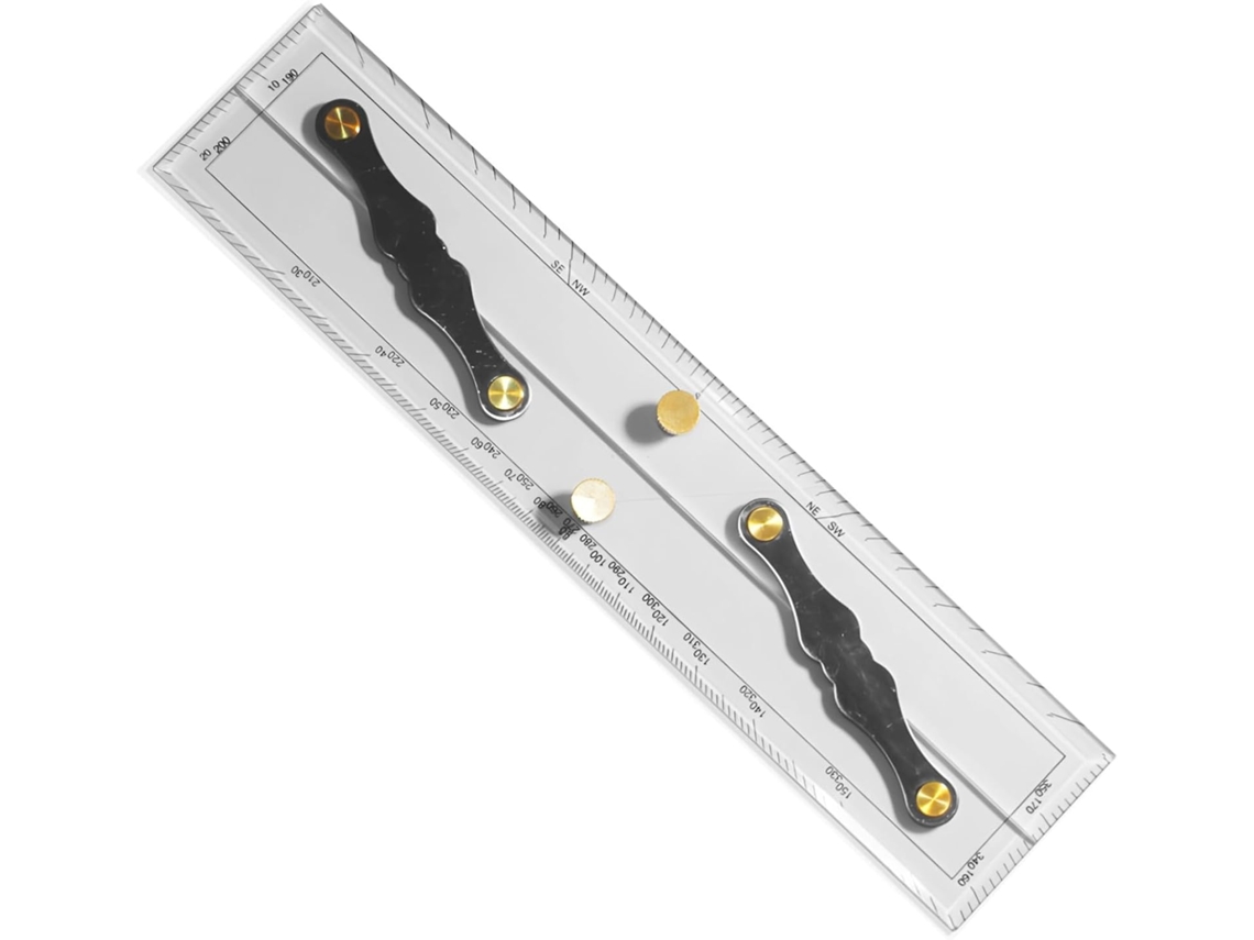 Régua Paralela Para Navegação, Divisor De Plástico De 30 Cm (12