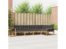Vidaxl Conjunto De Sofás Para Exterior 4 Unid. Branco E Antracite