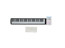Ats piano Eléctrico Enrollable para Niños 49 Teclas Recargable Portátil Con Jack para Auriculares