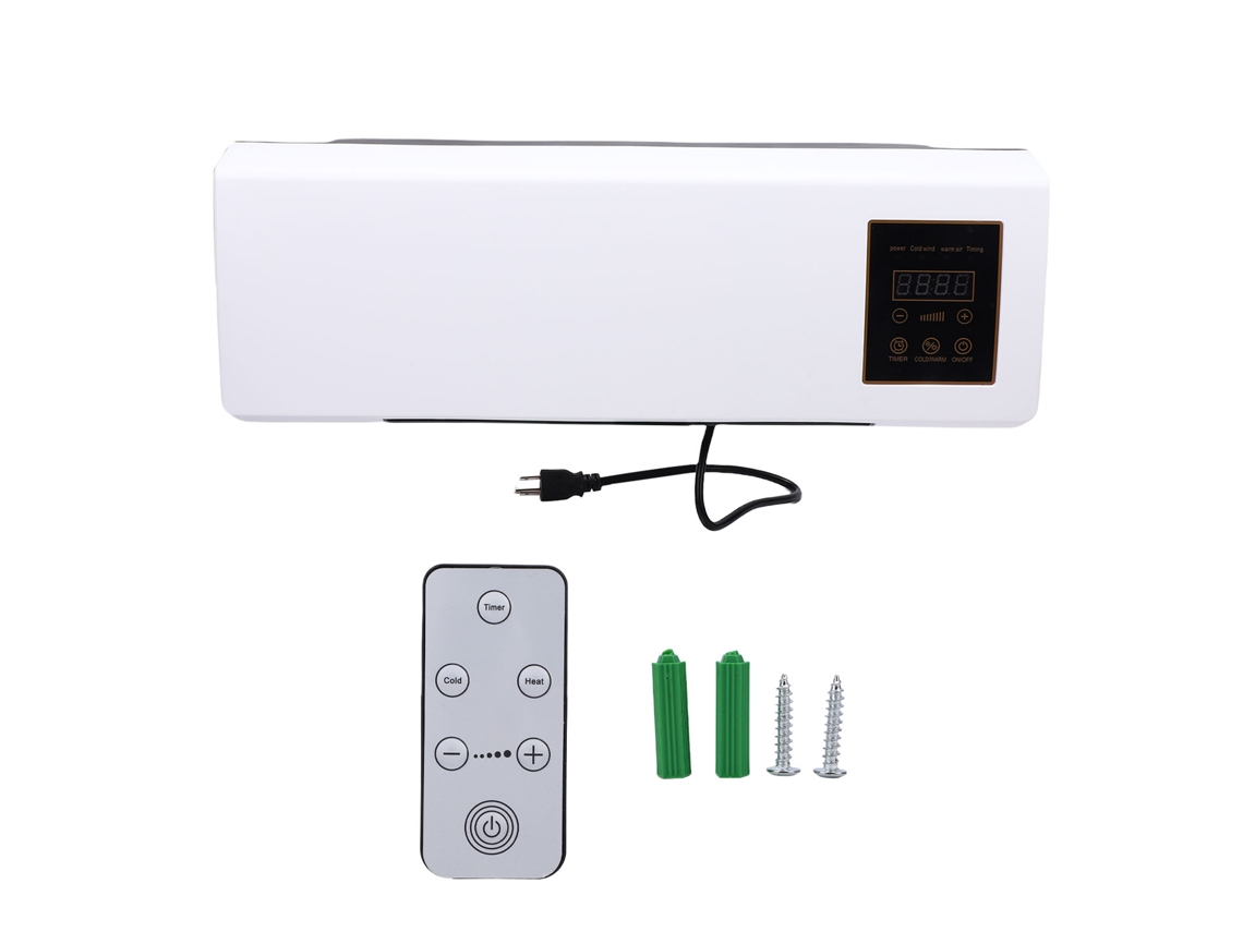 Laxiscreed Ventilador Portátil Duplo 110v, Resfria E Aquece, Tomada Americana, Ideal Para Parede E Mesa