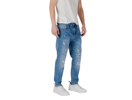 Jeans De Homem Gianni Lupo Mike Carrot Fit Laranja (44)