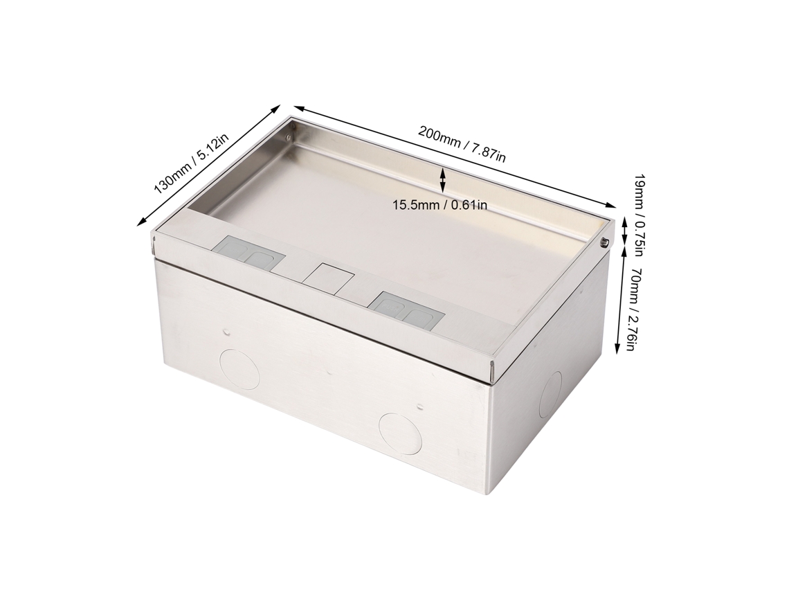 Laxiscreed Tomada Embutida Para Chão Com 3 Tomadas E 4000w De Potência