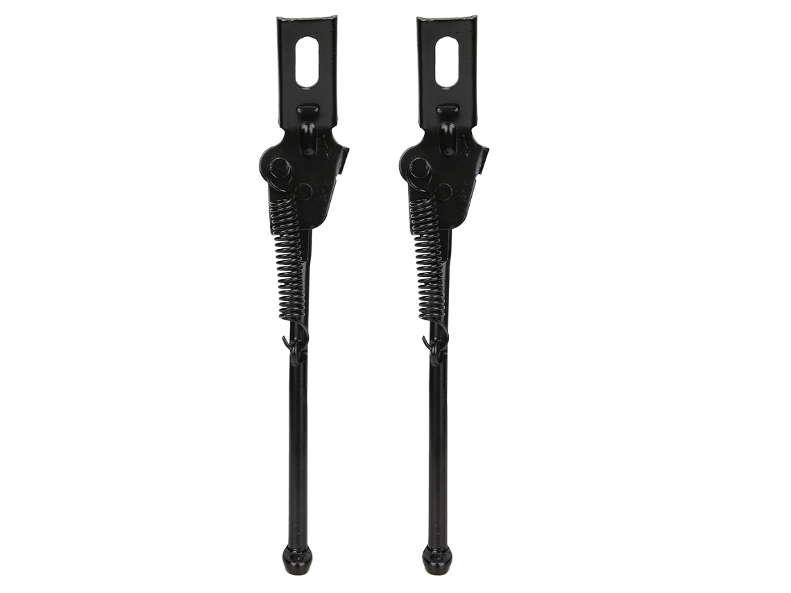 Suporte Lateral Ajustável De Aço Carbono Preto Para Bicicleta Infantil 16 Polegadas 2 Unidades
