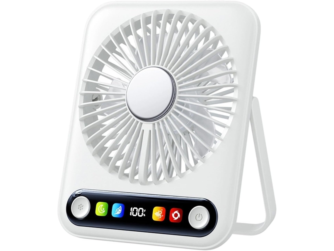 Mini Ventilador De Mesa Portátil Dobrável Usb Kaiyo Com Espelho E Luz
