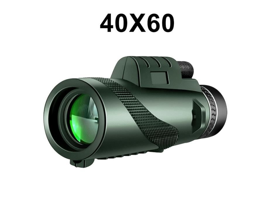 Verde Do Exército Mini Binóculos Profissionais Hd 40X60 Poderosos Binóculos À Prova D'Água de Longo Alcance Zoom D AIHONTAI