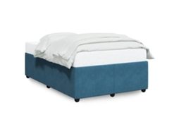 Bed Frame, Bed Frames Vidaxl Azul Veludo (120 X 200 Cm)