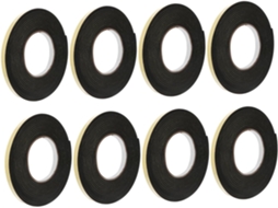 8 Rolos De Fita Adesiva Eva Para Vedação De Janelas, Com Textura Semelhante A Uma Esponja, Para Uso Doméstico.